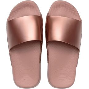 Havaianas Women's Slide Classic Metallic Sandal, Crocus Rose, 11-12