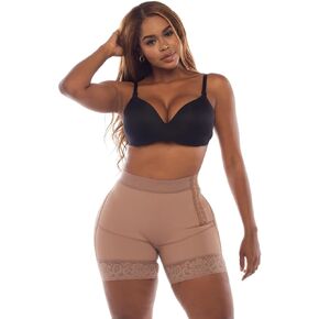 TRIBUTO Colombian Tummy Control Shapewear Shorts | Women's High-Waist Underwear Body Shorts Shaper | Fupa Support