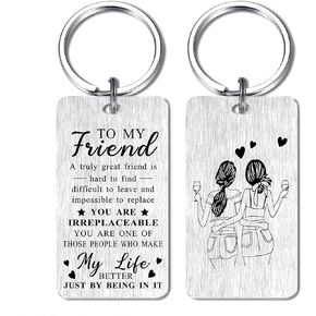 Gezxin Friendship Gifts for Women- Best Friend Birthday Keychain Gift Ideas for Girls Her- Sentimental Long Distance Bestie Keepsate Female- Christmas Xmas Valentines Mother's Day Presents, Best in Kuwait