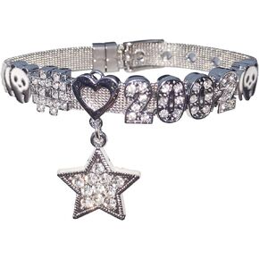 Y2K Star Bracelet for Women Teen Y2k Jewelry, Rhinestone Panda Bracelet Y2k Accessories