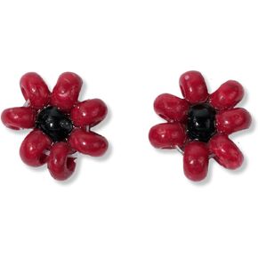 INK+ALLOY Daisy Small Beaded Post Earrings for Women, Tina Mini Stud Petite Flower Seed Bead Boho Earrings, Handmade Jewelry for the Modern Bohemian in Saudi Arabia