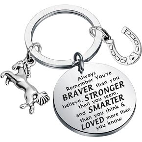 BNQL Horse Gifts Keychain Horse Lover Gifts Horse Rider Gifts Equestrian Gifts