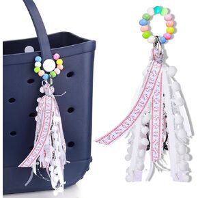 Mity rain Tassel Charms for Bogg Bag，Keychain Accessories for Bogg Bag Accessories Charms Compatible with Bogg Bag Original, Personalizing Handbag Beach Tote Bag Key Holder