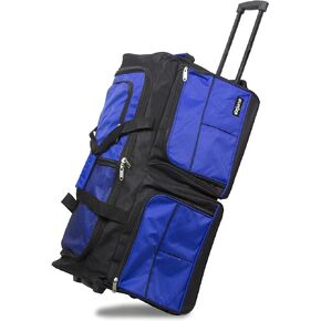 Dejuno 28-Inch Rolling Duffle Bag, Blue