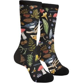 Yaateeh Mushroom Cute Funny Novelty Socks Unisex Crazy Crew Dress Socks