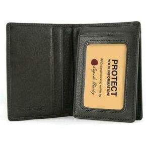 Osgoode Marley RFID Flipfold Mens Leather Wallet - Black