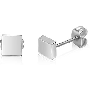 TGNEL Geometric Stud Earrings Pure Titanium Earrings Nickel Free Bar/Square/Rectangle/Triangle/Dot/Heart/Paw Earrings Hypoallergenic for Women Men in Kuwait