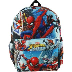 Spider-Man Deluxe Oversize Print Large 16" Backpack with Laptop Compartment - A17704