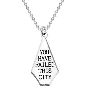 CENWA Arrow Inspired Jewelry You Have Failed This City Necklace Gift for Fans