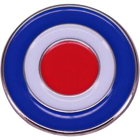 RAF Royal Air Force British UK Vintage Retro Mod-Target Button Military Medal 0.9" Enamel Pin Badge
