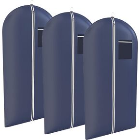 Black Tartan Tuxedo Garment Travel Bags 3 Pack With ID Tag Window - 48" X 24"