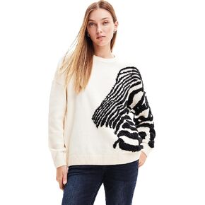 Desigual Women's Woman Flat Knit Thin Gauge Pullover in Kuwait