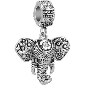 Lucky Elephant Charms Animal Good Luck Symbol Bead Charm fit Pandora Bracelet & Necklace