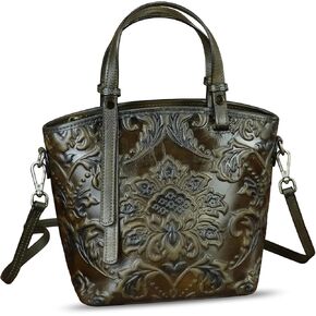 Genuine Leather Satchel for Women Purse Embossed Leather Top Handle Handbag Handmade Crossbody Handbags Tote Bag in Kuwait