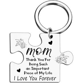 Personalized Jigsaw Puzzles Mama Keychain Gifts for Mom Birthday Mother's Day Christmas Gifts for Women Stocking Stuffers for Adults Best Mom Ever Small Unique Gifts Heartwarming Gift Ideas in Kuwait
