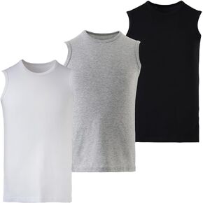 Mody Men's Tank Top 3-Pack, Crew Neck Mens Undershirt, Tank Tops Men, Muscle Shirts Men, Cotton Men's Workout Shirts