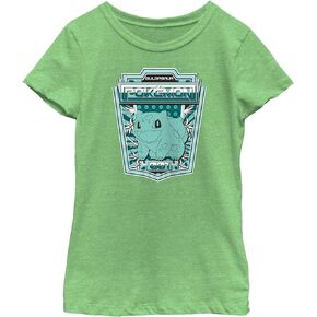 Fifth Sun Pokemon Bulbasaur Badge Girls Short Sleeve Tee Shirt