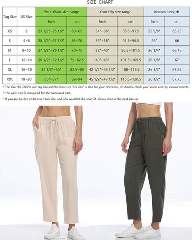 سراويل Dilgul النسائية القصيرة من الكتان برباط خصر مطاطي كاجوال فضفاضة ومريحة مع جيوب in Kuwait