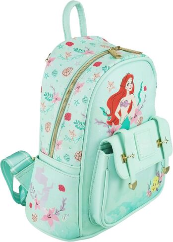 Disney The Little Mermaid 11 Inch Vegan Leather Mini Backpack in Saudi Arabia