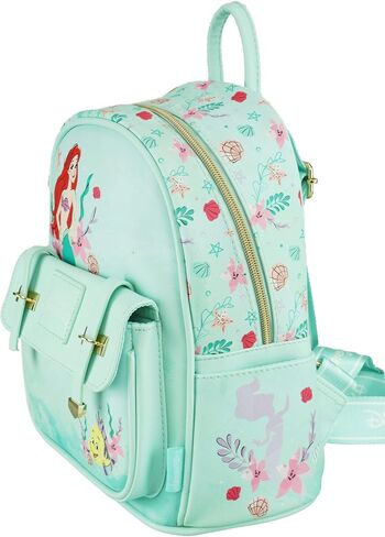 Disney The Little Mermaid 11 Inch Vegan Leather Mini Backpack in Saudi Arabia