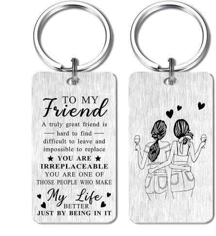 Gezxin Friendship Gifts for Women- Best Friend Birthday Keychain Gift Ideas for Girls Her- Sentimental Long Distance Bestie Keepsate Female- Christmas Xmas Valentines Mother's Day Presents, Best in Saudi Arabia