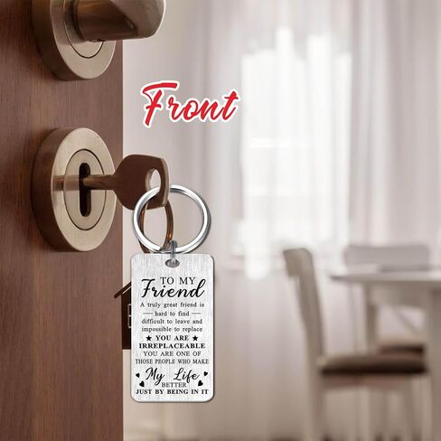 Gezxin Friendship Gifts for Women- Best Friend Birthday Keychain Gift Ideas for Girls Her- Sentimental Long Distance Bestie Keepsate Female- Christmas Xmas Valentines Mother's Day Presents, Best in Saudi Arabia
