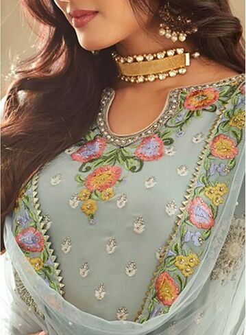 مناسبة خاصة ارتداء الأزياء الباكستانية الأنيقة Salwar Kameez Sharara Palazzo Suits in Saudi Arabia