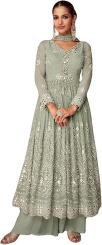 مناسبة خاصة ارتداء الأزياء الباكستانية الأنيقة Salwar Kameez Sharara Palazzo Suits in Saudi Arabia
