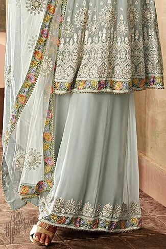 مناسبة خاصة ارتداء الأزياء الباكستانية الأنيقة Salwar Kameez Sharara Palazzo Suits in Saudi Arabia