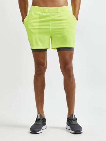 شورت رجالي من Craft Sportswear ADV Essence 2 في 1 قابل للتمدد | شورت رياضي للتمرين | خفيف الوزن مع جيب بسحاب in Saudi Arabia