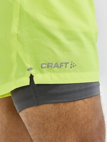 شورت رجالي من Craft Sportswear ADV Essence 2 في 1 قابل للتمدد | شورت رياضي للتمرين | خفيف الوزن مع جيب بسحاب in Saudi Arabia