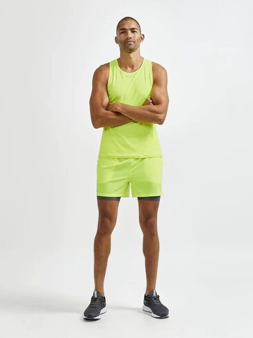 شورت رجالي من Craft Sportswear ADV Essence 2 في 1 قابل للتمدد | شورت رياضي للتمرين | خفيف الوزن مع جيب بسحاب in Saudi Arabia
