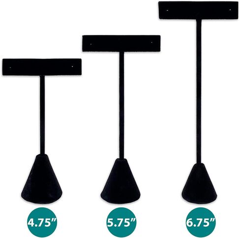 TheDisplayGuys - 4-3/4" T-Bar Jewelry Display Tower - Beige Linen - Earrings Holder/Bracelet Stand (Single) in Saudi Arabia