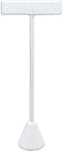 TheDisplayGuys - 4-3/4" T-Bar Jewelry Display Tower - Beige Linen - Earrings Holder/Bracelet Stand (Single) in Saudi Arabia