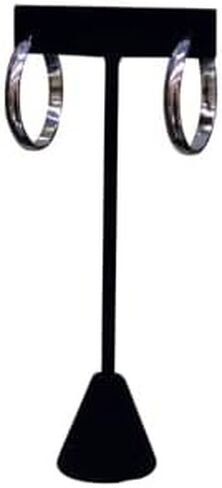 TheDisplayGuys - 4-3/4" T-Bar Jewelry Display Tower - Beige Linen - Earrings Holder/Bracelet Stand (Single) in Saudi Arabia