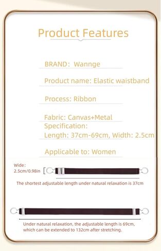 حزام الخصر المطاطي النحيف للسيدات من WannGe، حزام خصر مطاطي لفساتين بناطيل الجينز in Kuwait
