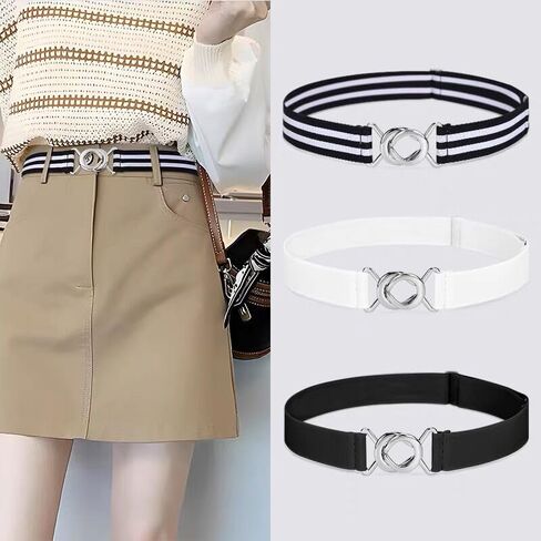 حزام الخصر المطاطي النحيف للسيدات من WannGe، حزام خصر مطاطي لفساتين بناطيل الجينز in Kuwait