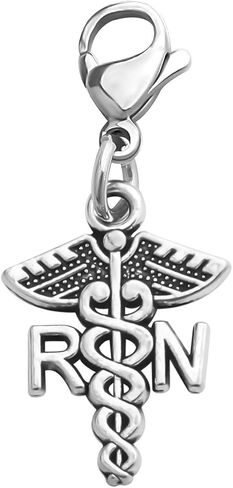 CHOORO Registered Nurse Gift Nurse Cap Clip-on Charm RN Pendant Zipper Pull Charm with Lobster Clasp Medical Student Gift in Saudi Arabia