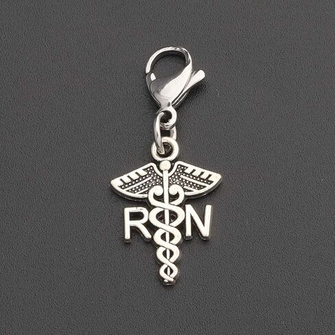 CHOORO Registered Nurse Gift Nurse Cap Clip-on Charm RN Pendant Zipper Pull Charm with Lobster Clasp Medical Student Gift in Saudi Arabia