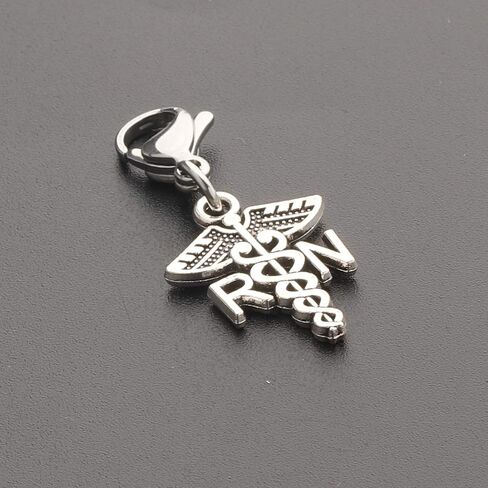 CHOORO Registered Nurse Gift Nurse Cap Clip-on Charm RN Pendant Zipper Pull Charm with Lobster Clasp Medical Student Gift in Saudi Arabia