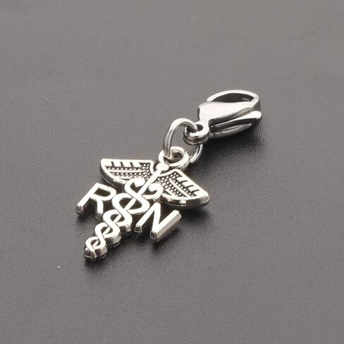 CHOORO Registered Nurse Gift Nurse Cap Clip-on Charm RN Pendant Zipper Pull Charm with Lobster Clasp Medical Student Gift in Saudi Arabia