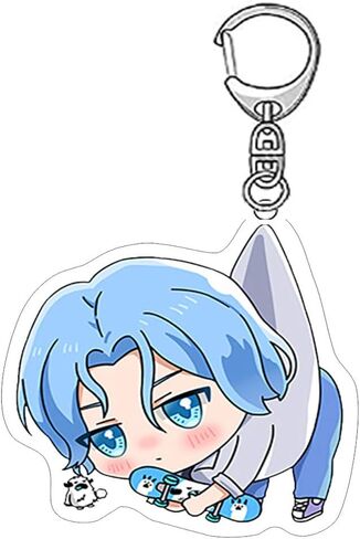 JIAJIAHONG 3 قطع لانغا سلسلة مفاتيح ، امين SK8 سلسلة المفاتيح اللانهائية ميا ريكي اكسسوارات قلادة حلقة المفاتيح in Kuwait