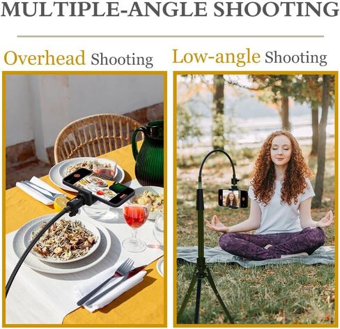 Eicaus 62'' Cell Phone Tripod Stand, Travel Camera Tripod &Selfie Stick Tripod with Remote Perfect for Live Streaming/Video Recording, Tripod for iPhone/Android/Projector with Phone Holder in Kuwait