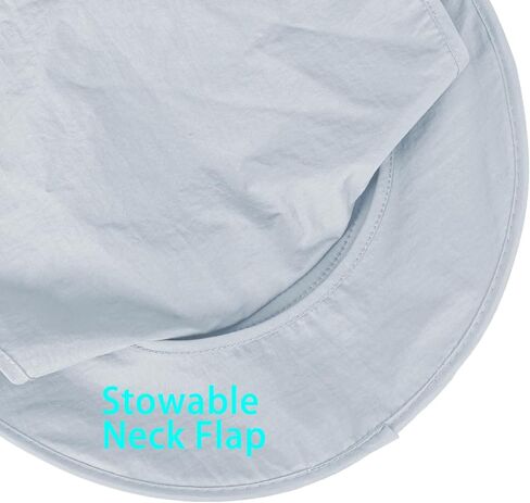 Sun Hats for Men Women with Neck Flap Fishing UPF 50+ UV Protection | Breathable Wide Brim Bucket Hat Water Resistant Adjustable Detachable Chin Strap Foldable Lightweight Hiking in Saudi Arabia