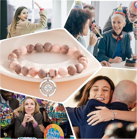 Shonyin Retirement Gifts for Women 2024 Coworker Leaving Gifts, Compass Bracelet You Will Be Missed Farewell Going Away Goodbye Gifts for Coworker Co Worker Friends Her Woman Manager Boss in Kuwait