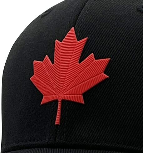 TP THE PRIDE Canada Hat Premium 3D Patch Trucker Hat, Snapback Cap Handmade in USA with Imported Goods (6277BK-Lg-RedMaple) in Saudi Arabia