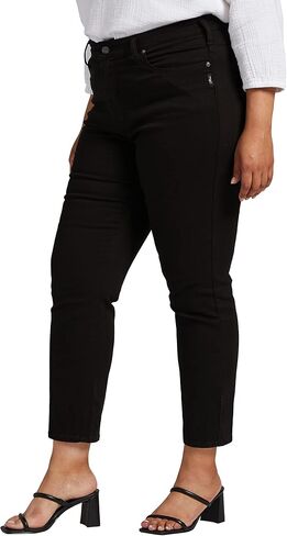 Silver Jeans Co. Women's Plus Size Infinite Fit High Rise Straight Leg Jeans in Saudi Arabia