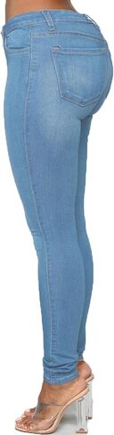 Women's Skinny Jeans High Waist Butt Lifting Denim Pants in Saudi Arabia