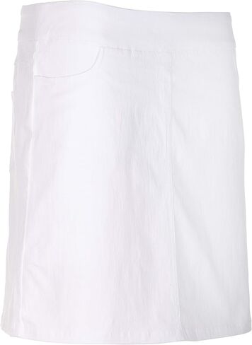 SLIM-SATION Women's Golf Wide Band Pull On Skirt with Real Pockets in Saudi Arabia