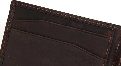 محفظة KissTies للرجال بجيب أمامي من جلد الغني بجيب أمامي RFID كتلة نقود ، بني فاتح in Kuwait